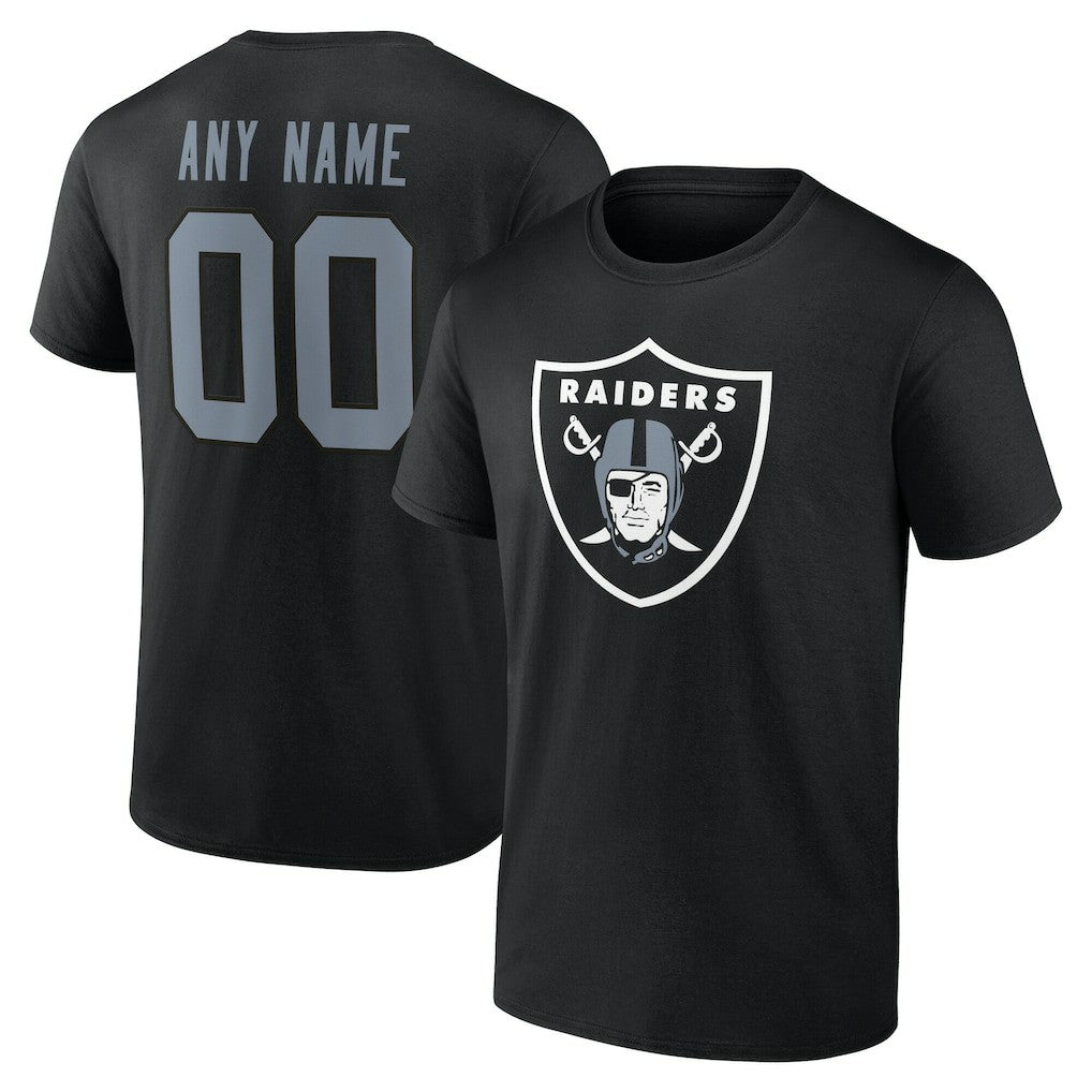 NFL Las Vegas Raiders Team Authentic Personalized Name & Number T-Shirt