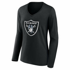 NFL Las Vegas Raiders Women's Team Authentic Personalized Name & Number Long Sleeve V-Neck T-Shirt