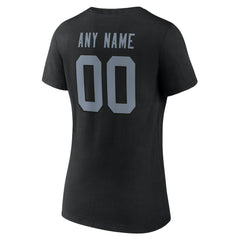 NFL Las Vegas Raiders Women's Team Authentic Personalized Name & Number V-Neck T-Shirt
