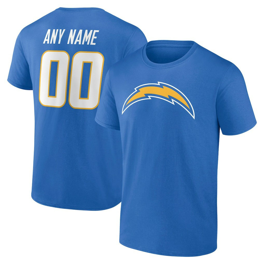 NFL Los Angeles Chargers Team Authentic Personalized Name & Number T-Shirt