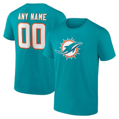 NFL Miami Dolphins Team Authentic Personalized Name & Number T-Shirt