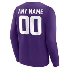 NFL Minnesota Vikings Team Authentic Personalized Name & Number Sweatshirt