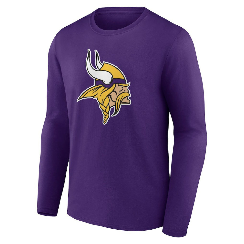 NFL Minnesota Vikings Team Authentic Personalized Name & Number Long Sleeve T-Shirt
