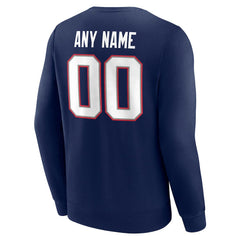 NFL New England Patriots Team Authentic Personalized Name & Number Sweatshirt