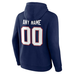 NFL New England Patriots Team Authentic Personalized Name & Number Hoodie