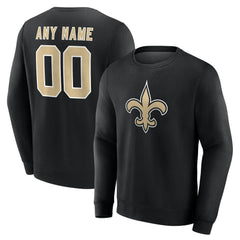 NFL New Orleans Saints Team Authentic Personalized Name & Number Sweatshirt