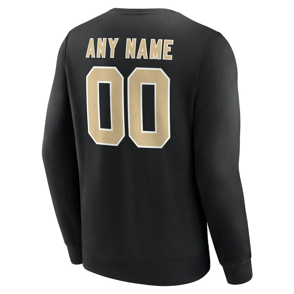 NFL New Orleans Saints Team Authentic Personalized Name & Number Sweatshirt