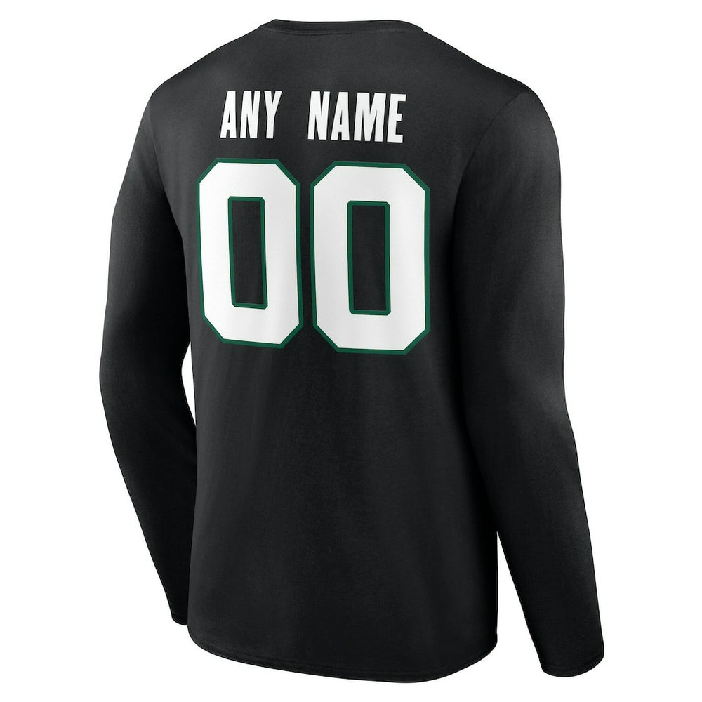 NFL New York Jets Team Authentic Personalized Name & Number Long Sleeve T-Shirt