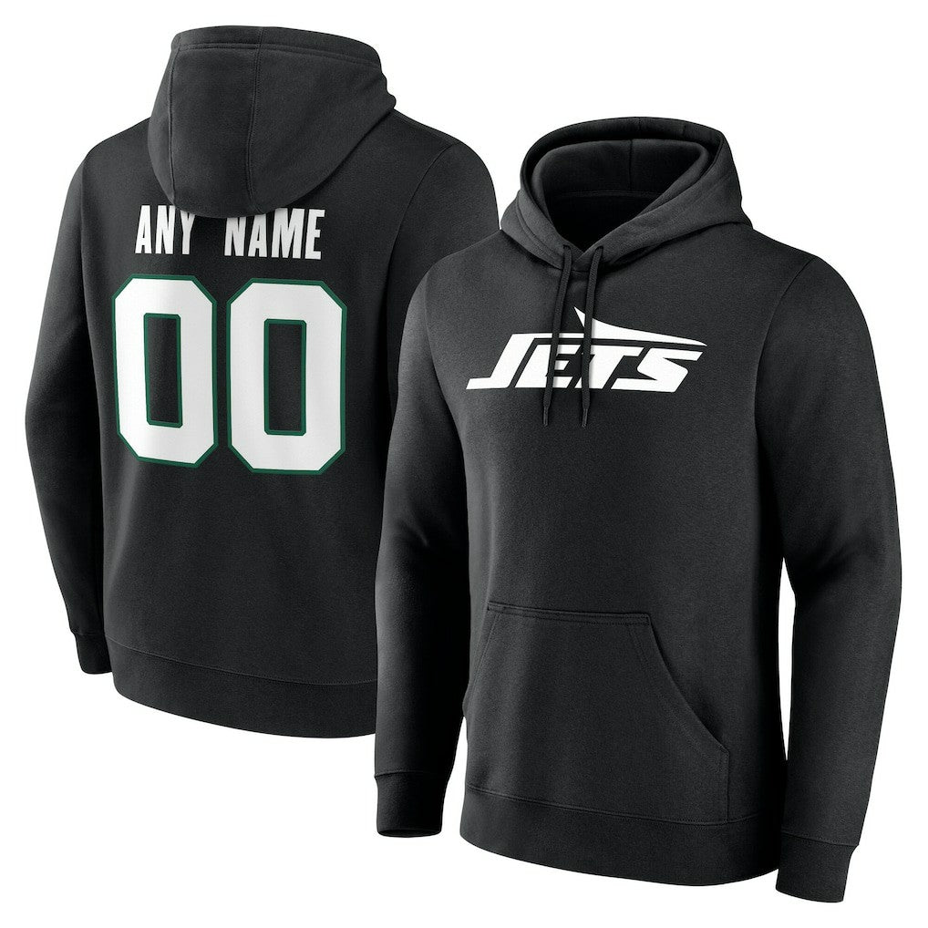 NFL New York Jets Team Authentic Personalized Name & Number Hoodie