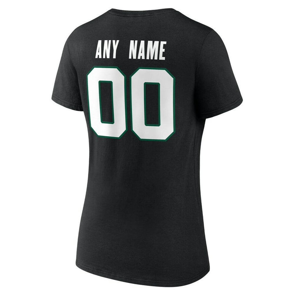 NFL New York Jets Women's Team Authentic Personalized Name & Number V-Neck T-Shirt