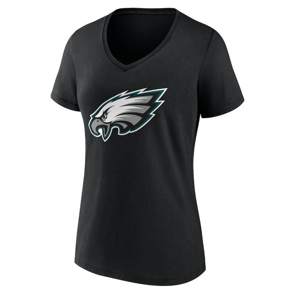 NFL Philadelphia Eagles Women's Team Authentic Personalized Name & Number V-Neck T-Shirt