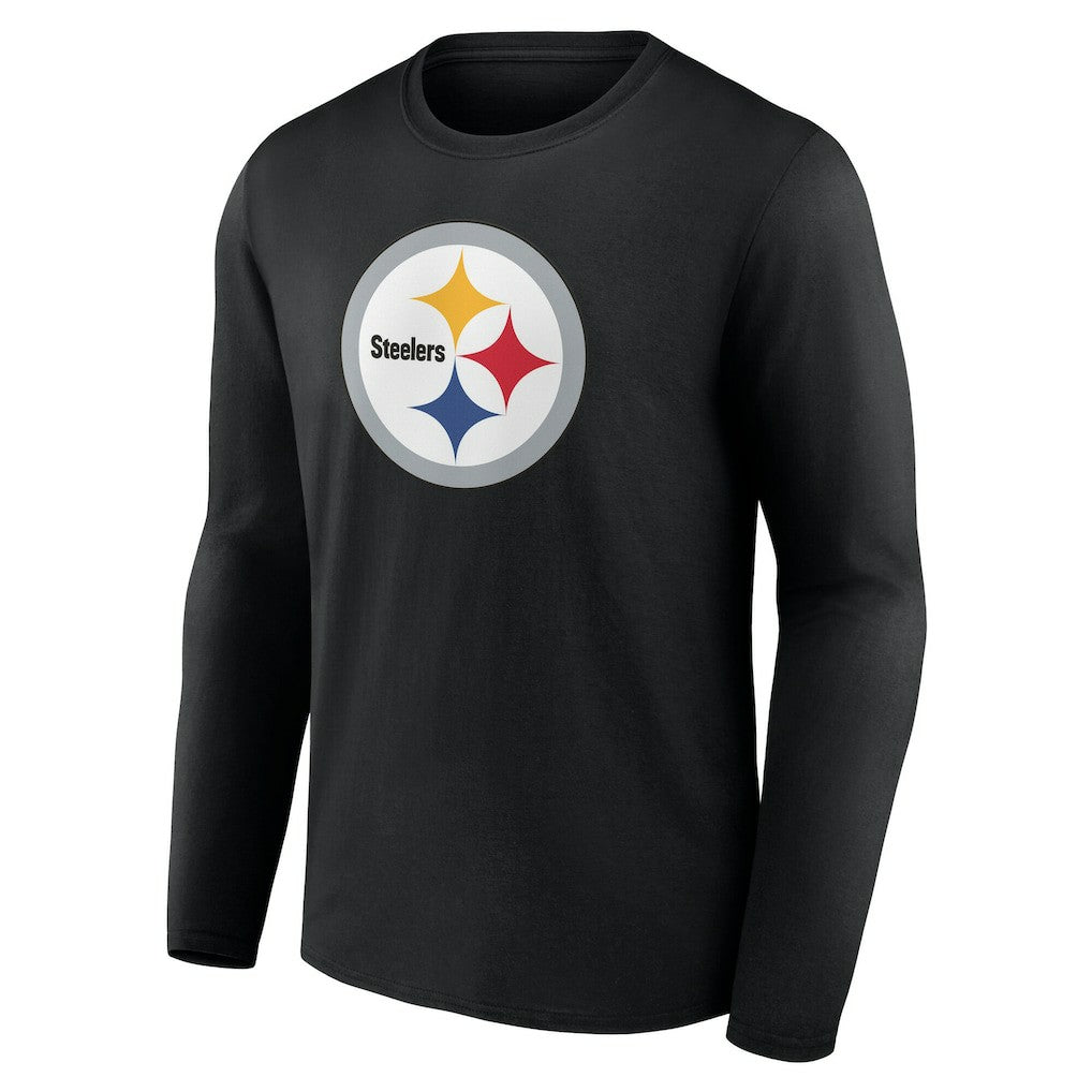 NFL Pittsburgh Steelers Team Authentic Personalized Name & Number Long Sleeve T-Shirt