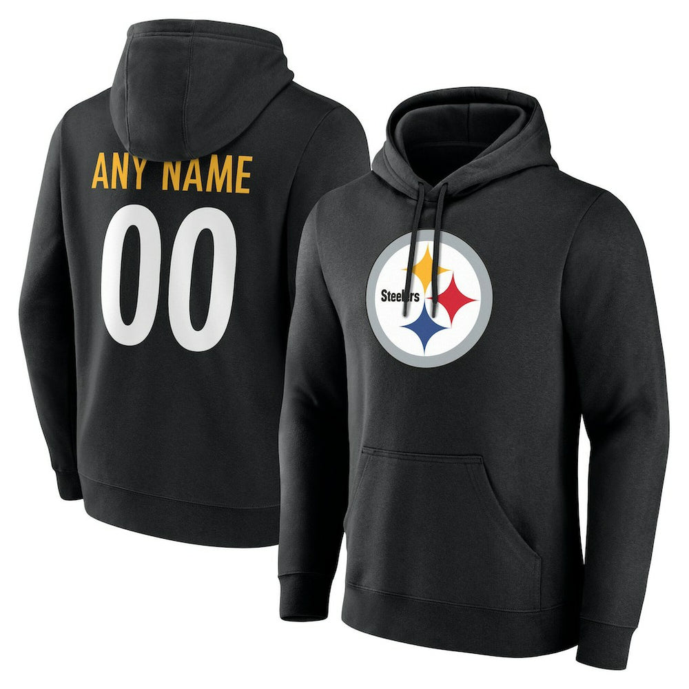 NFL Pittsburgh Steelers Team Authentic Personalized Name & Number Hoodie