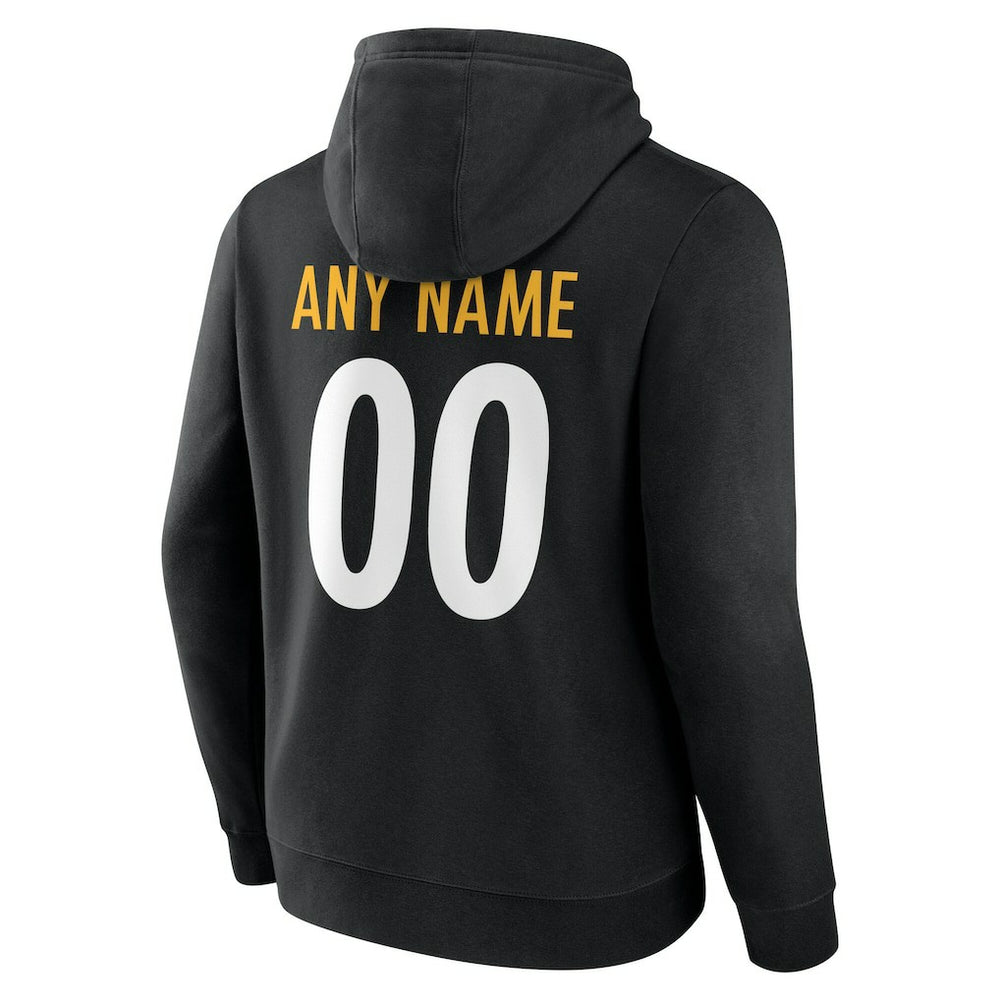 NFL Pittsburgh Steelers Team Authentic Personalized Name & Number Hoodie