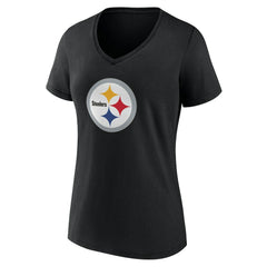 NFL Pittsburgh Steelers Women's Team Authentic Personalized Name & Number V-Neck T-Shirt