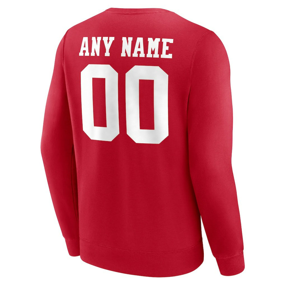 NFL San Francisco 49ers Team Authentic Personalized Name & Number Sweatshirt