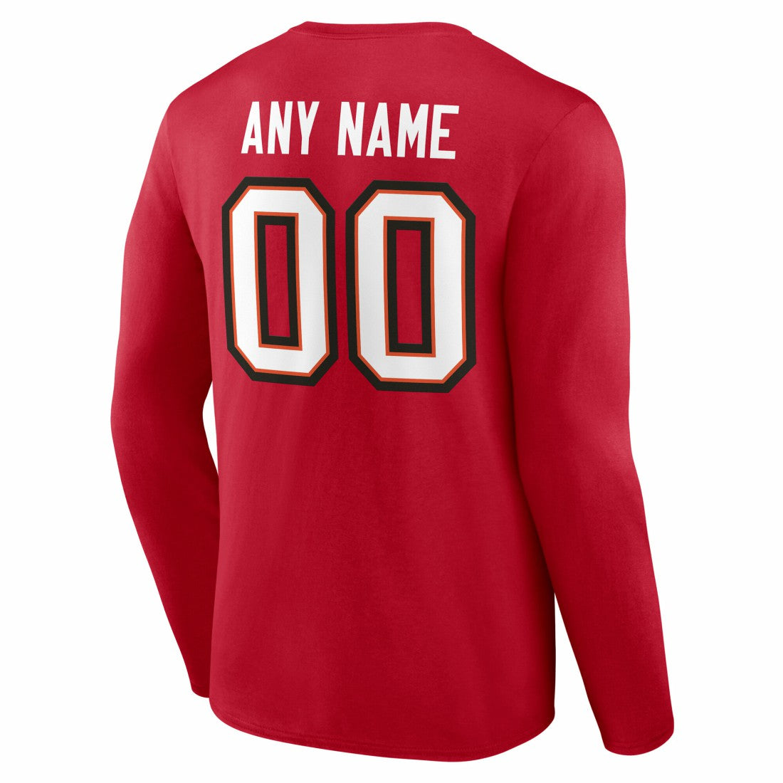 NFL Tampa Bay Buccaneers Team Authentic Personalized Name & Number Long Sleeve T-Shirt