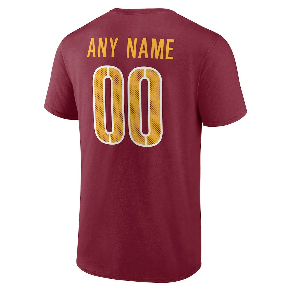 NFL Washington Commanders Team Authentic Personalized Name & Number T-Shirt