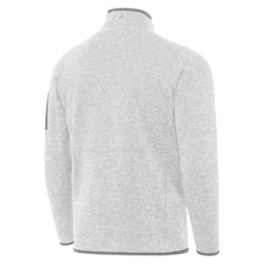 Los Angeles Dodgers Antigua Back-to-Back World Series Champions Fortune Quarter-Zip Pullover - Heather Gray