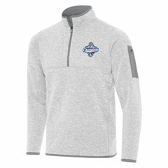 Los Angeles Dodgers Antigua 2025 World Series Champions Fortune Quarter-Zip Jacket - Heather Gray