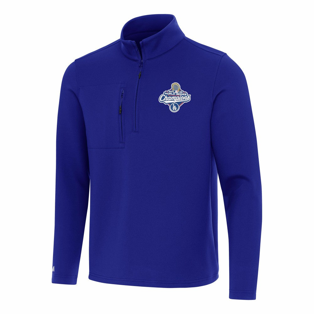 Los Angeles Dodgers Antigua 2025 World Series Champions Insider Quarter-Zip Pullover - Royal