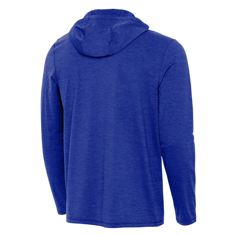 Los Angeles Dodgers Antigua Back-to-Back World Series Champions Tidy Quarter-Zip Hoodie - Heather Royal