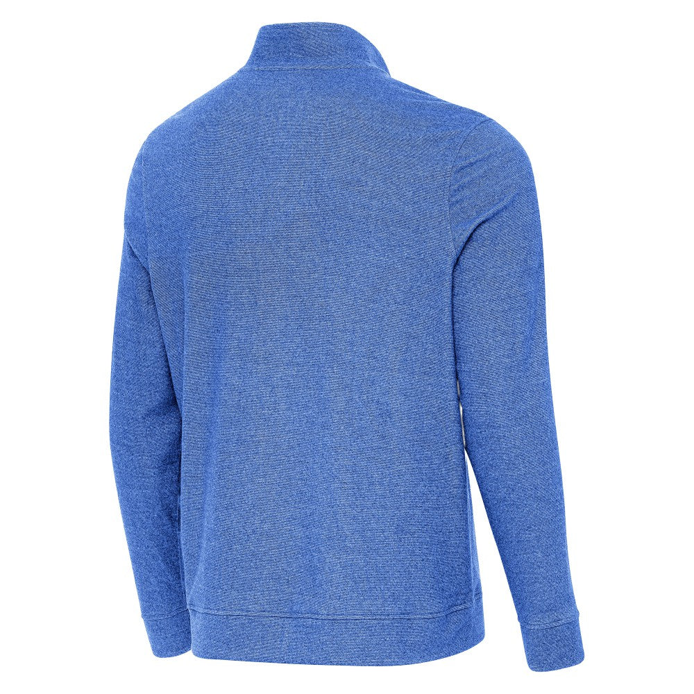 Los Angeles Dodgers Antigua Back-to-Back World Series Champions Subtle Quarter-Zip Pullover - Heather Royal