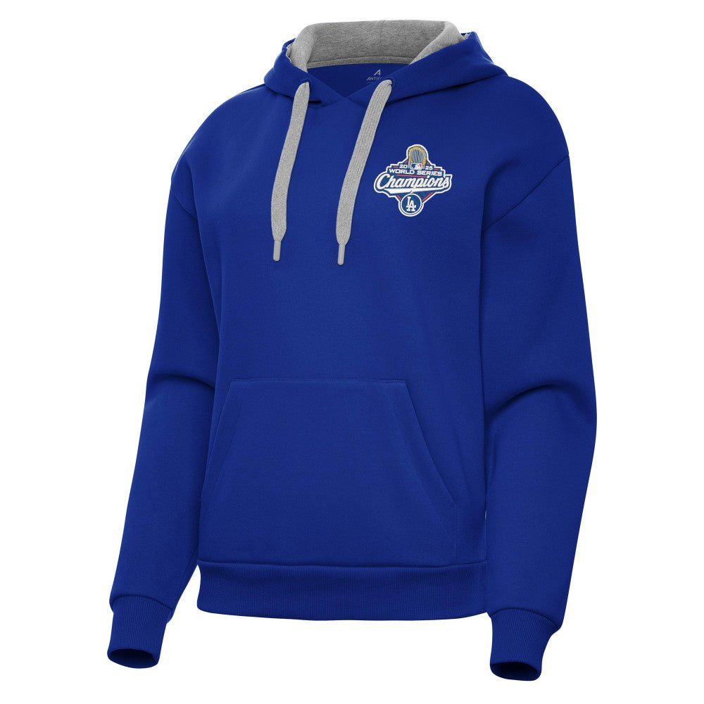 Los Angeles Dodgers Antigua Women's 2025 World Series Champions Victory Hoodie - Royal