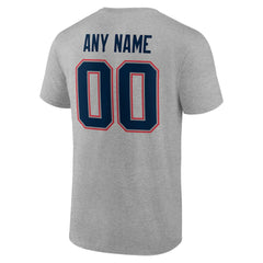 NFL New England Patriots Big & Tall Team Authentic Custom T-Shirt
