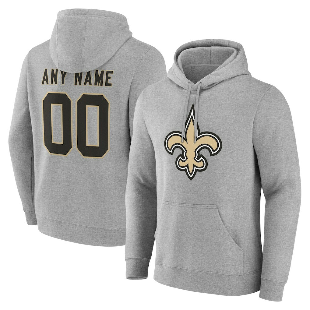 NFL New Orleans Saints Big & Tall Team Authentic Custom Hoodie