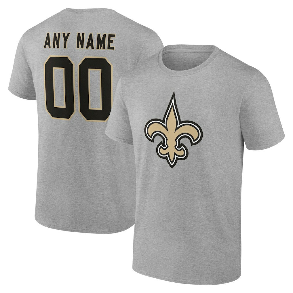 NFL New Orleans Saints Big & Tall Team Authentic Custom T-Shirt