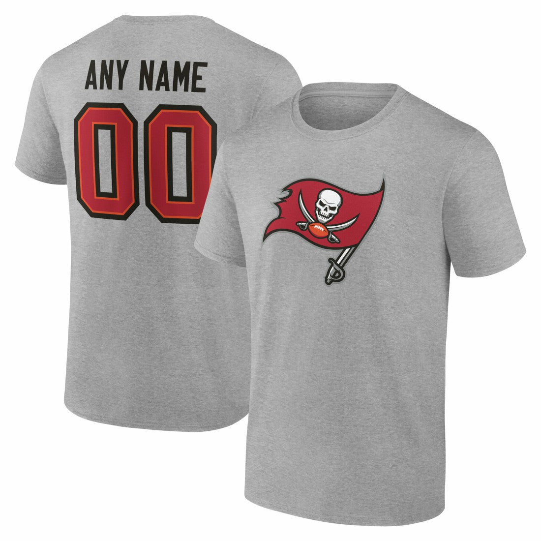 NFL Tampa Bay Buccaneers Big & Tall Team Authentic Custom T-Shirt