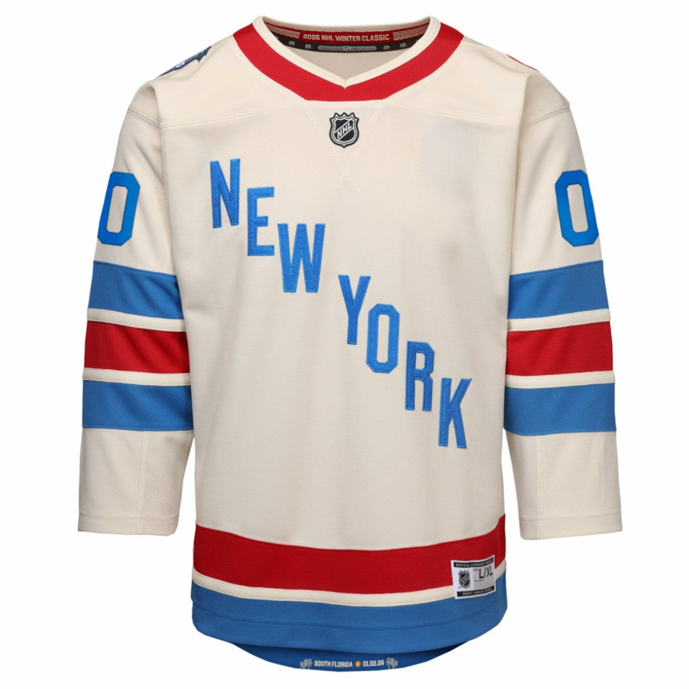 New York Rangers Outerstuff Youth 2026 NHL Winter Classic Premier Custom Jersey