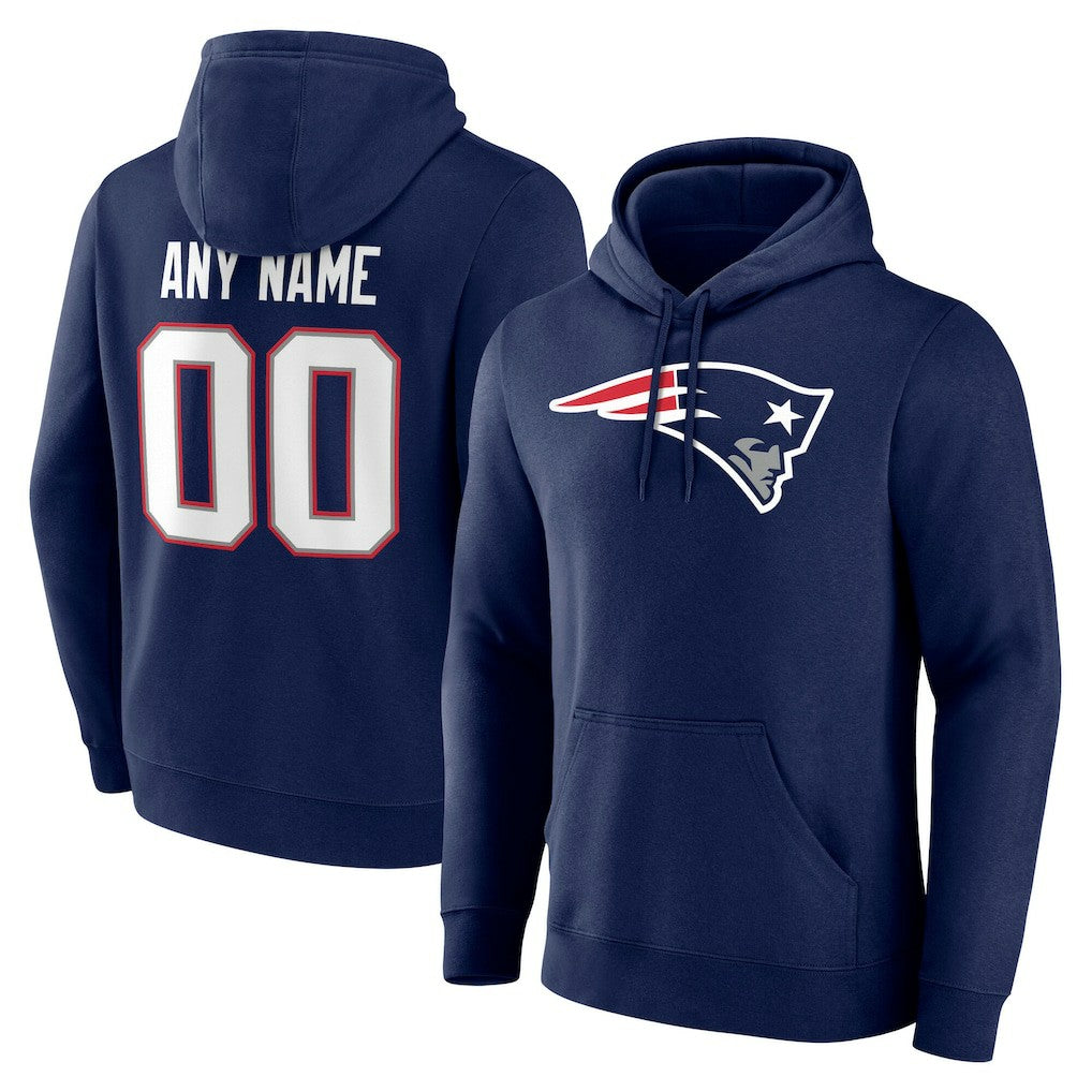 NFL New England Patriots Big & Tall Team Authentic Custom Hoodie