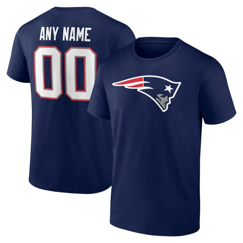 NFL New England Patriots Big & Tall Team Authentic Custom T-Shirt