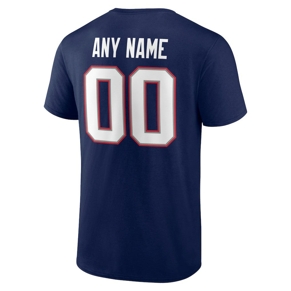 NFL New England Patriots Big & Tall Team Authentic Custom T-Shirt
