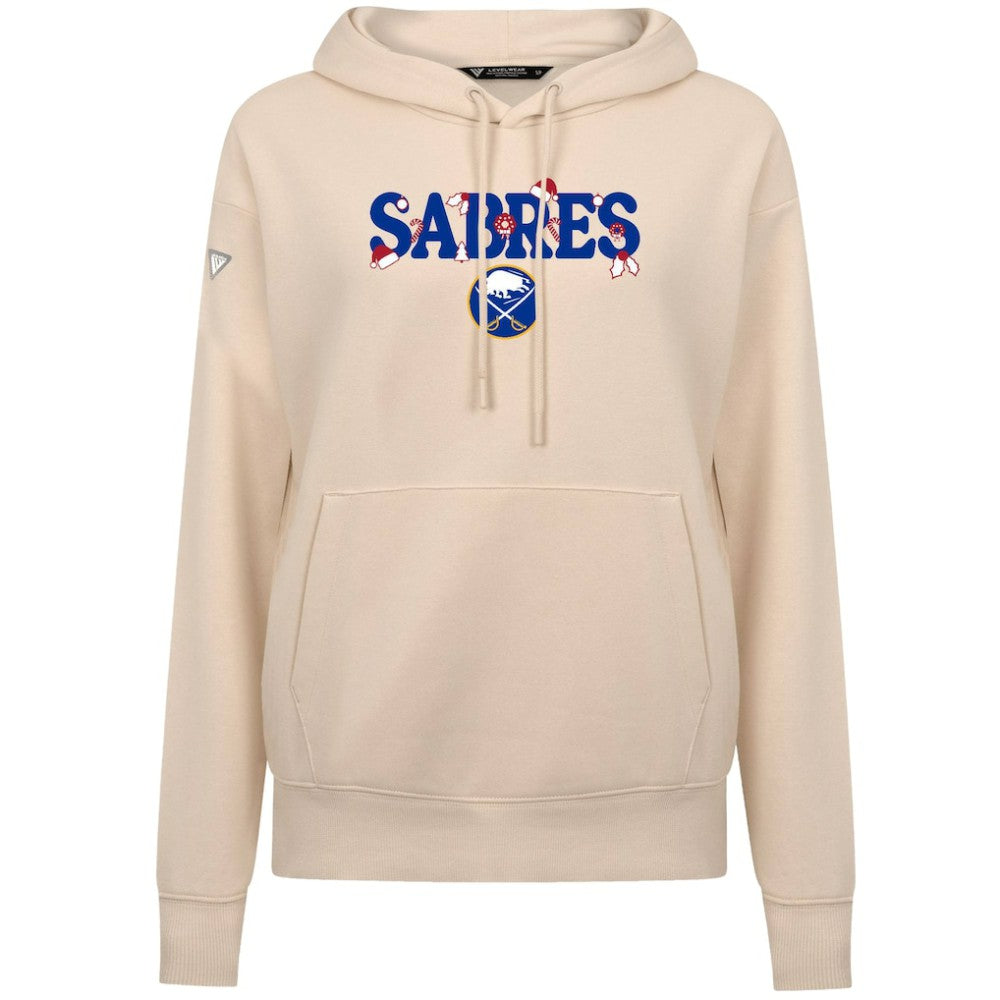 Buffalo Sabres Levelwear Women's Festive Holiday Adorn Hoodie