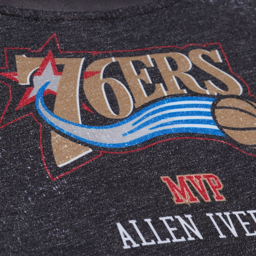 Philadelphia 76ers Hardwood Classics Originals Collection 2000-2001 Team Roster T-Shirt - Black | Mitchell & Ness for sale