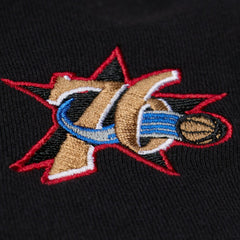 Philadelphia 76ers Hardwood Classics Originals Collection 2000-2001 Team Roster Fleece Hoodie - Black | Mitchell & Ness for sale