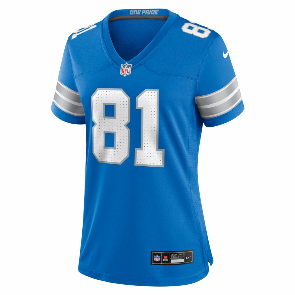 NFL Detroit Lions Calvin Johnson  Women's Team Retired Game Jersey