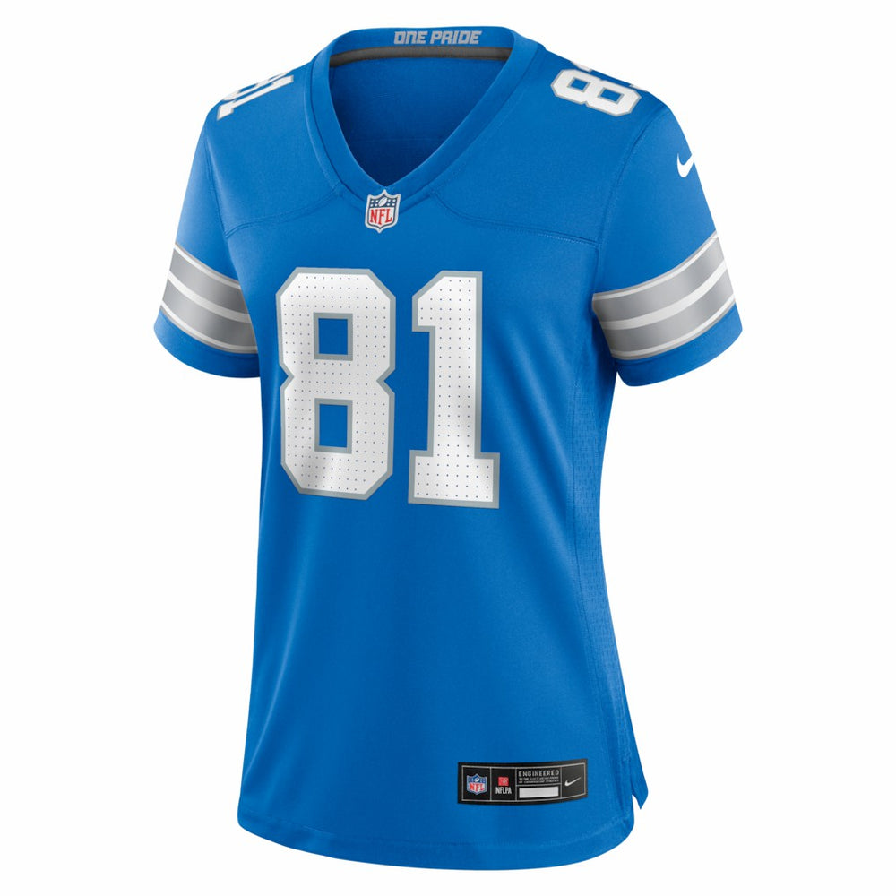 NFL Detroit Lions Calvin Johnson  Women's Team Retired Game Jersey