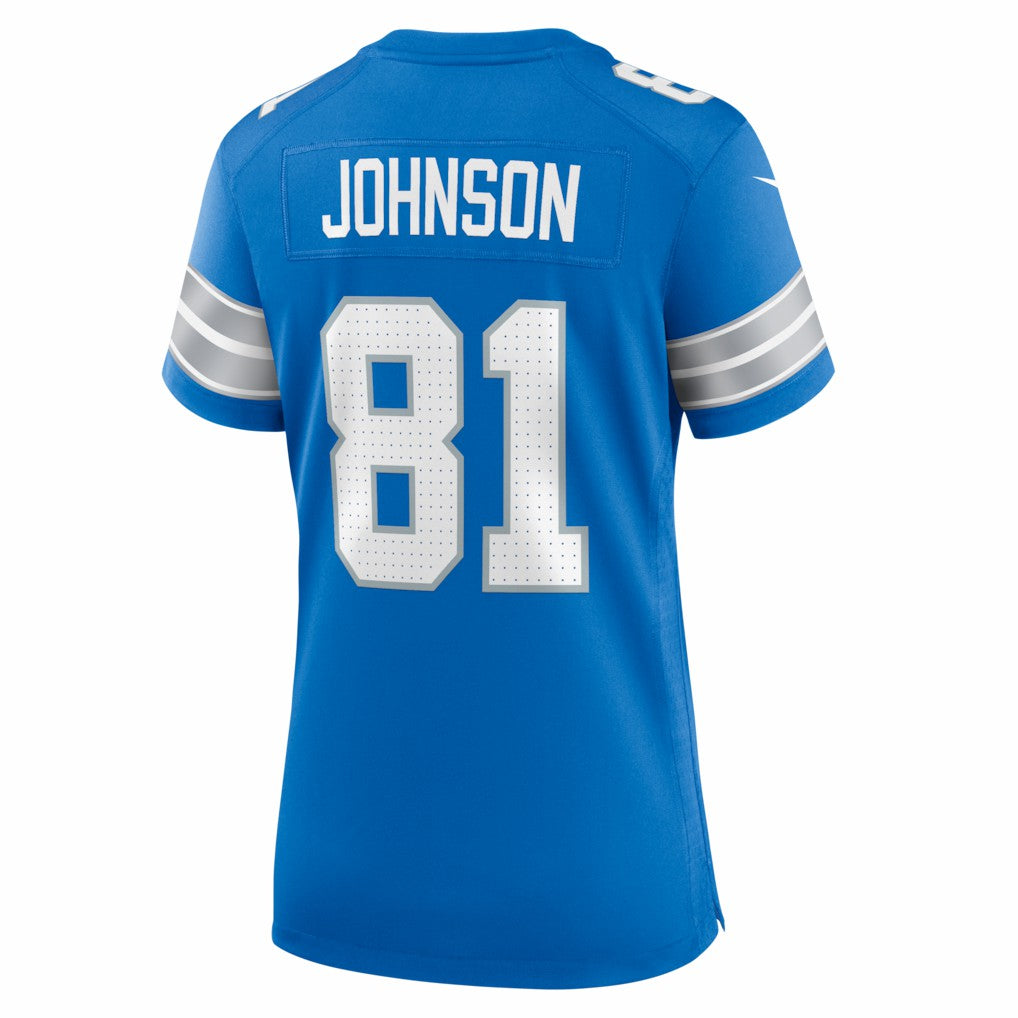 NFL Detroit Lions Calvin Johnson  Women's Team Retired Game Jersey