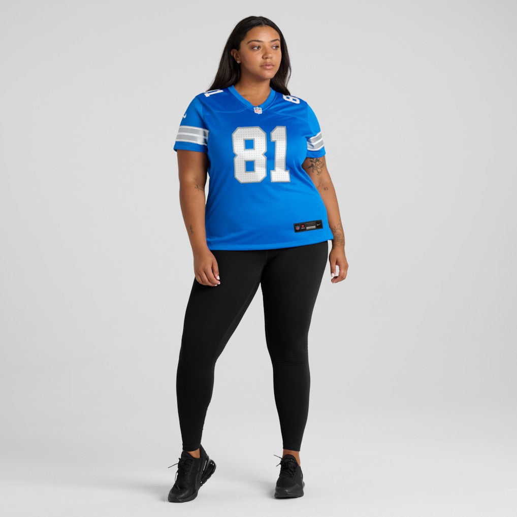 NFL Detroit Lions Calvin Johnson  Women's Team Retired Game Jersey