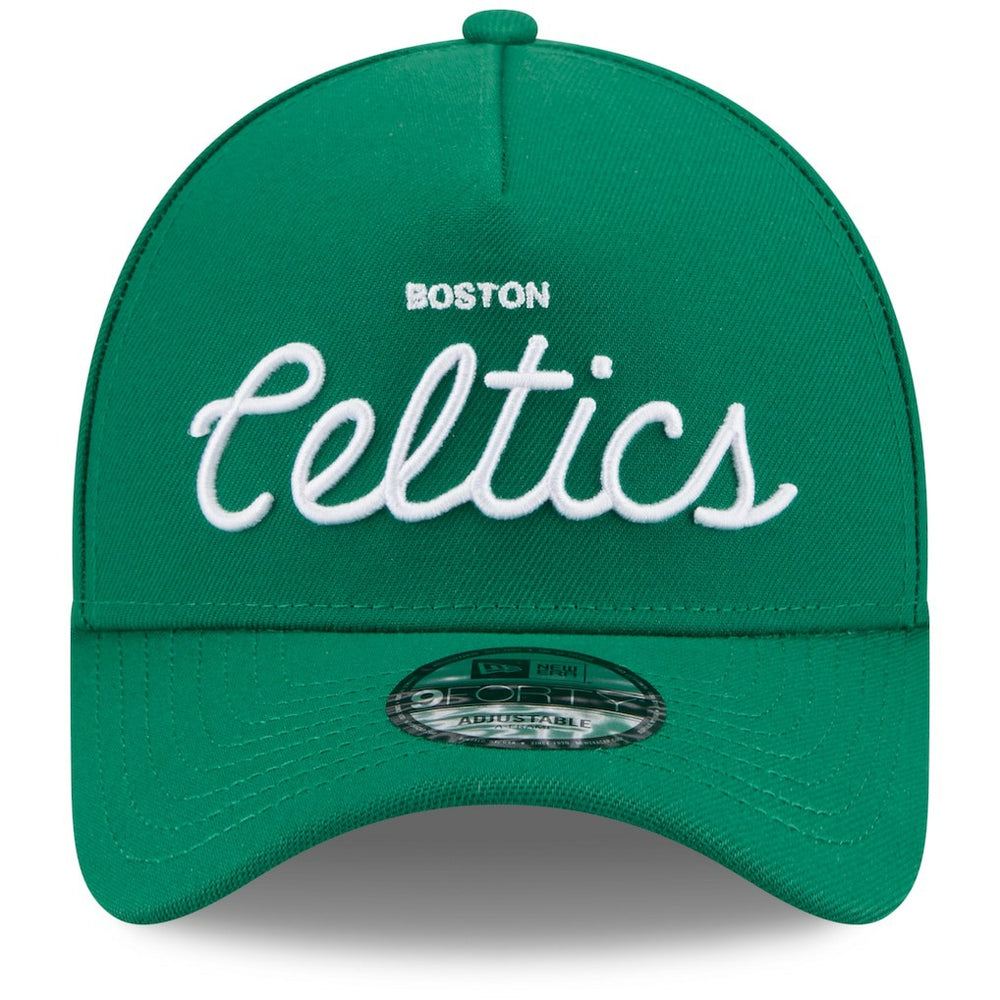 Boston Celtics x Malbon Golf Unisex 9FORTY A-Frame Adjustable Hat - Green | New Era online