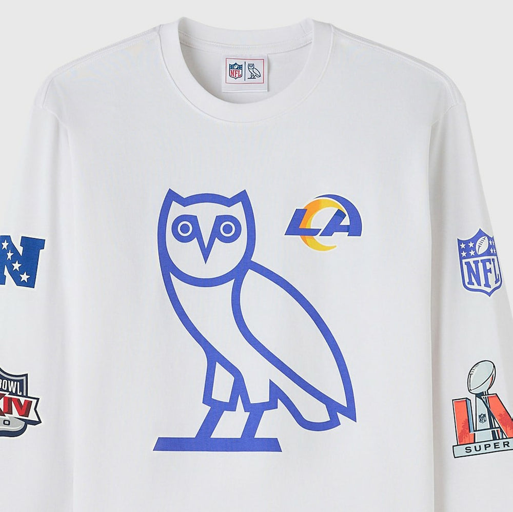 NFL Los Angeles Rams OVO x NFL Unisex Long Sleeve T-Shirt