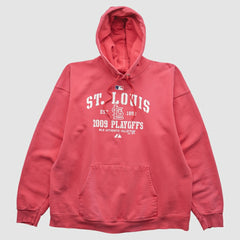St. Louis Cardinals Majestic 2009 Hooded Pullover Sweatshirt - Red Vintage