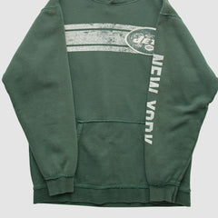 NFL New York Jets 2000s Hooded Pullover Sweatshirt
