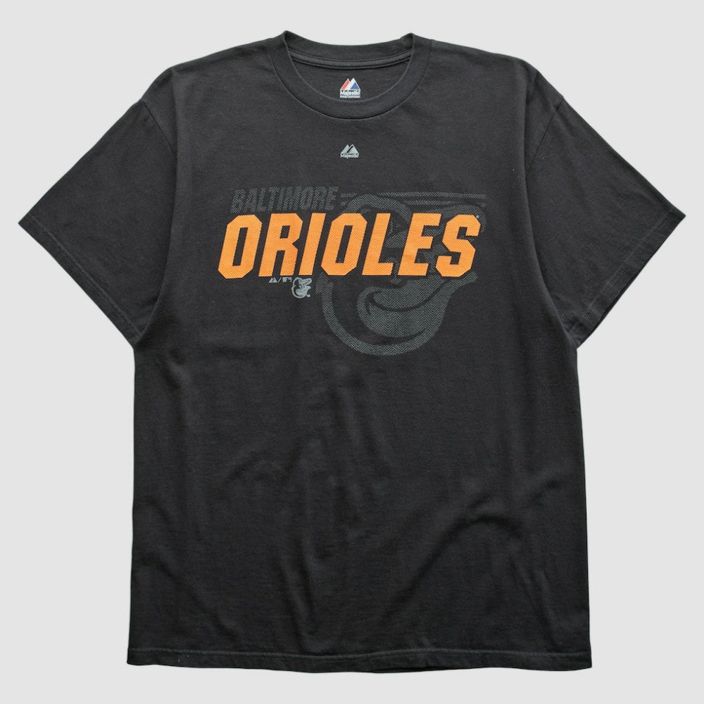 Baltimore Orioles Majestic 2000s T-shirt - Black Vintage