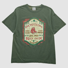 Boston Red Sox Lee Apparel 2000s T-shirt - Green Vintage