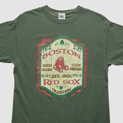 Boston Red Sox Lee Apparel 2000s T-shirt - Green Vintage